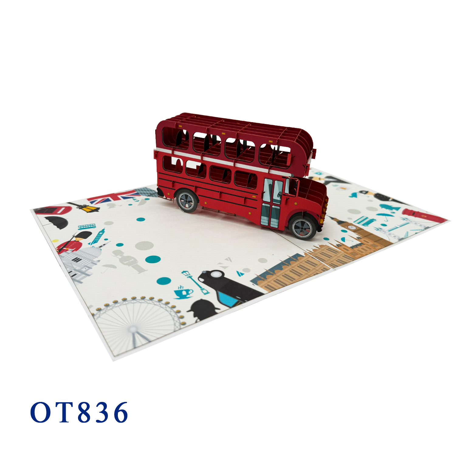 London Bus Pop Up Card
