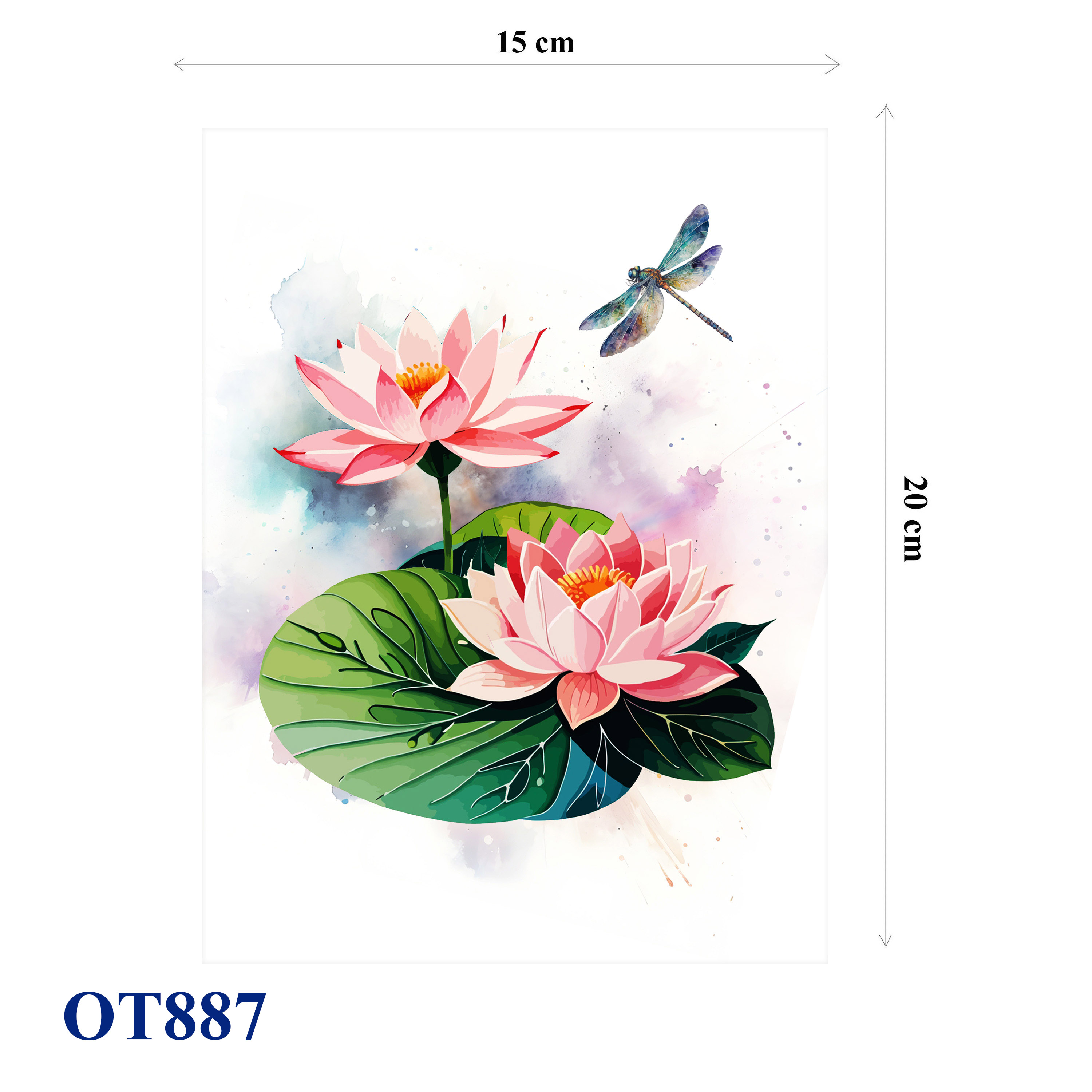 Lotus Dragonfly Pop Up Card