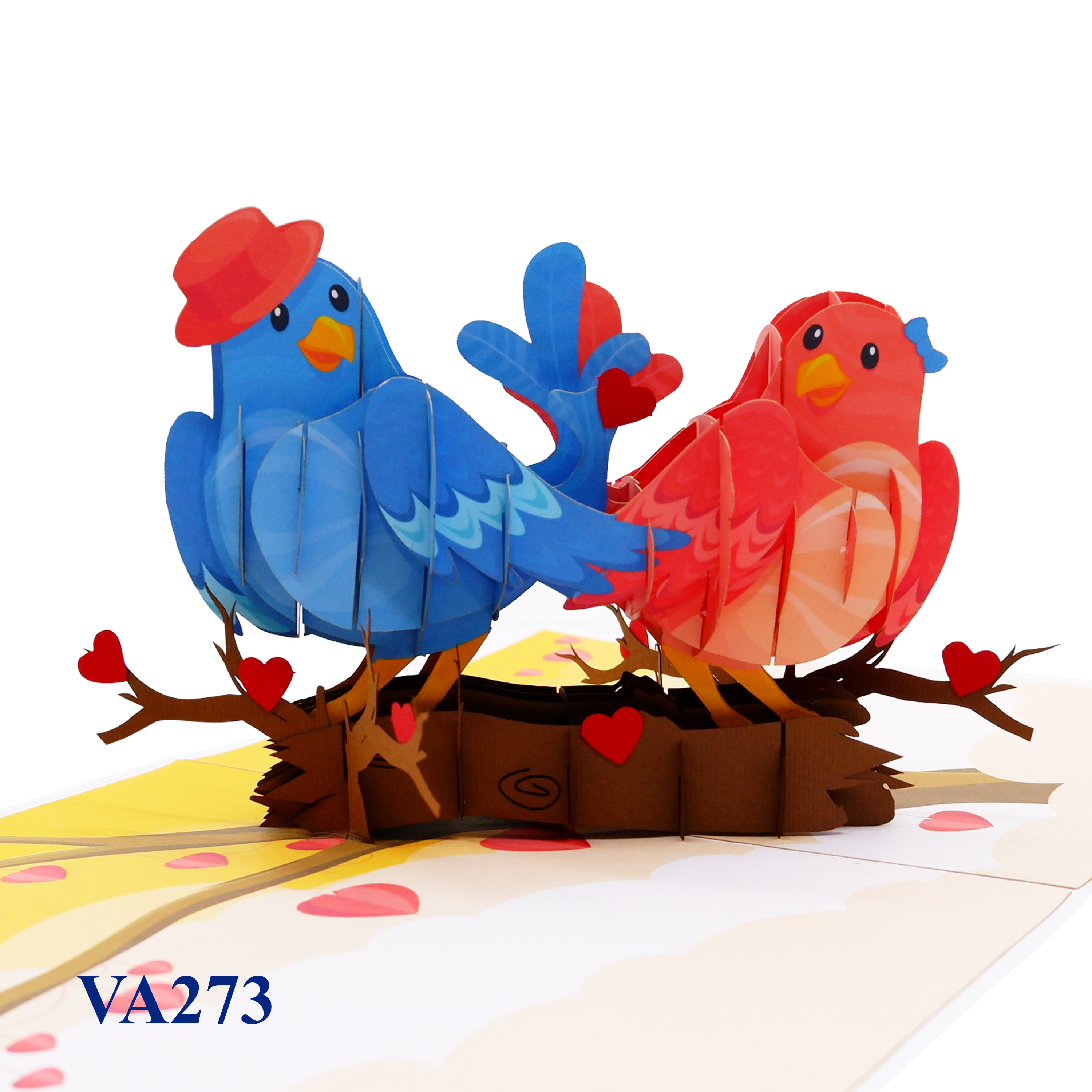 Love Birds Pop Up Card