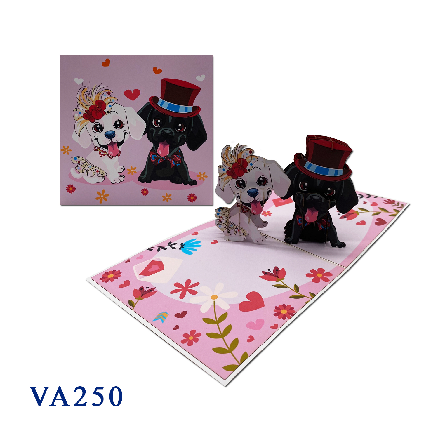 Love Dog Pop Up Card