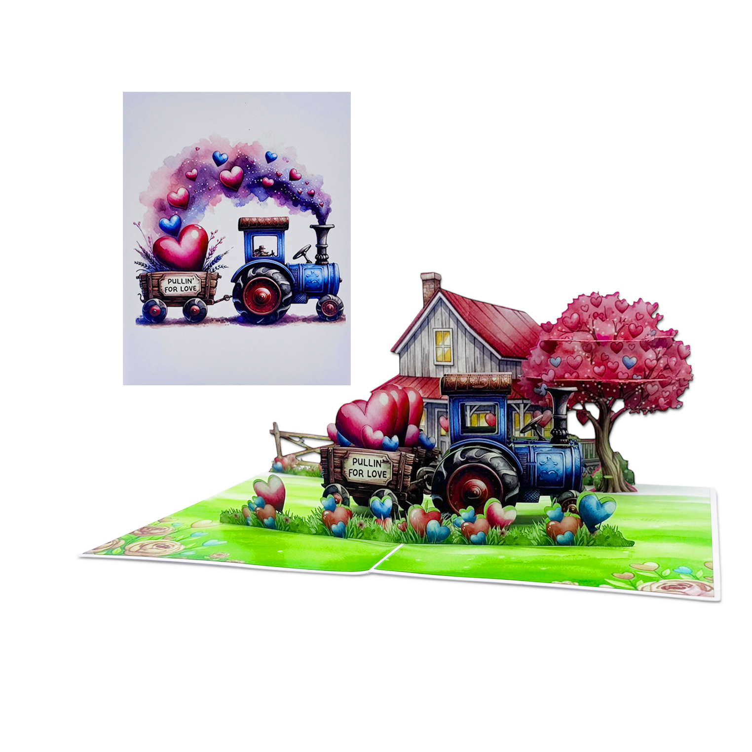 Love Farm Pop-up Card