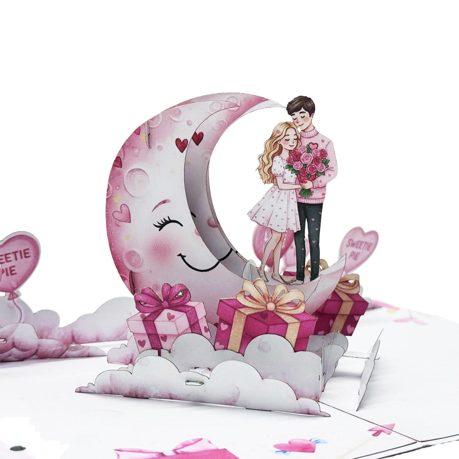 Love Moon Pop-up Card