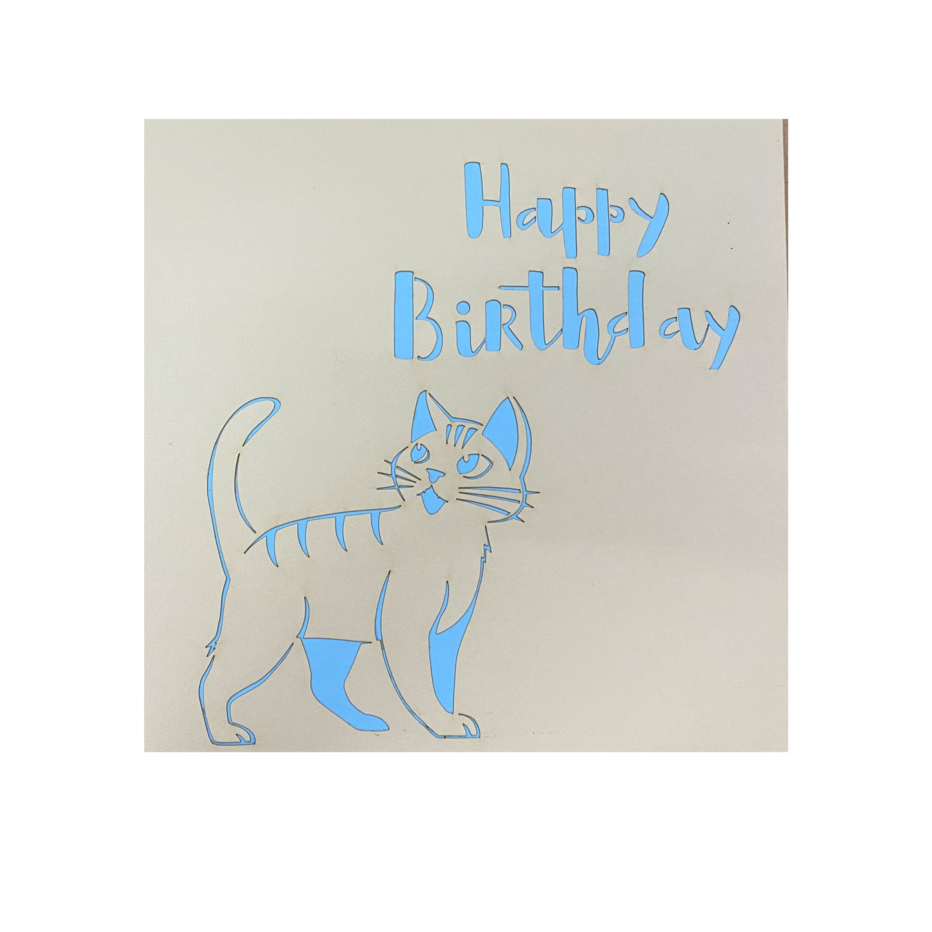 Birthday Lovely Kitten Pop Up Card
