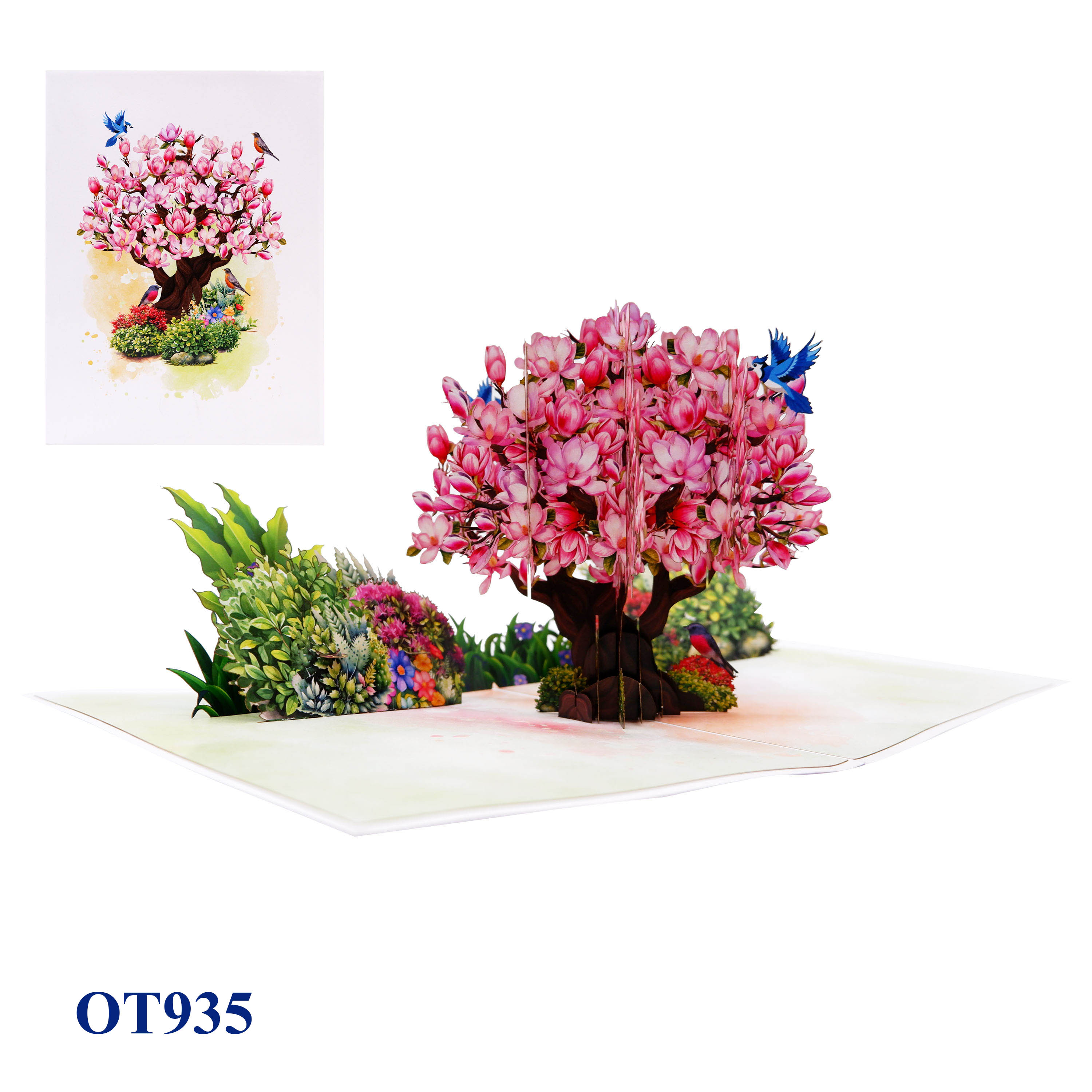 Magnolia Tree Pop Up Card