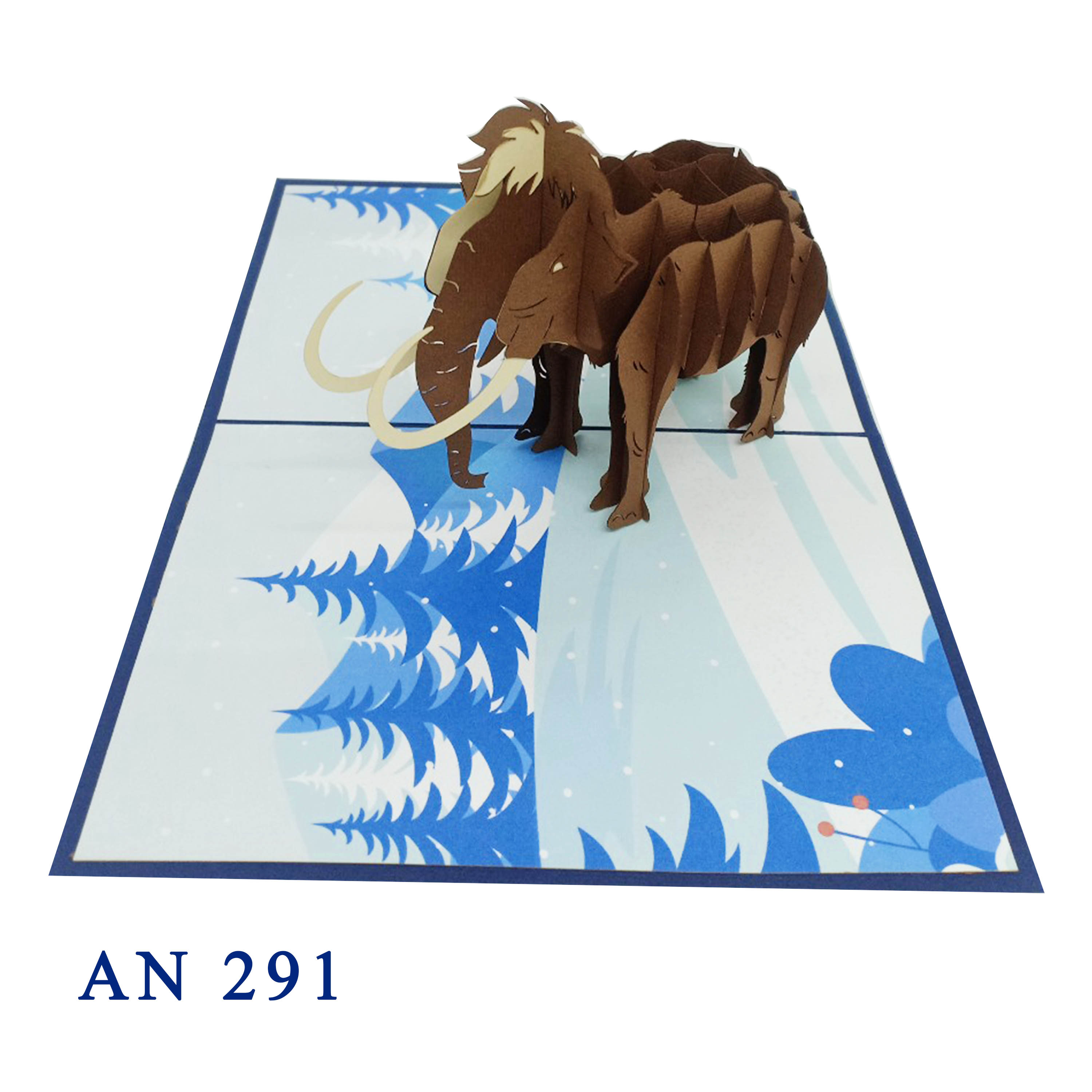 Mammoth In The Ice Age Pop Up Card