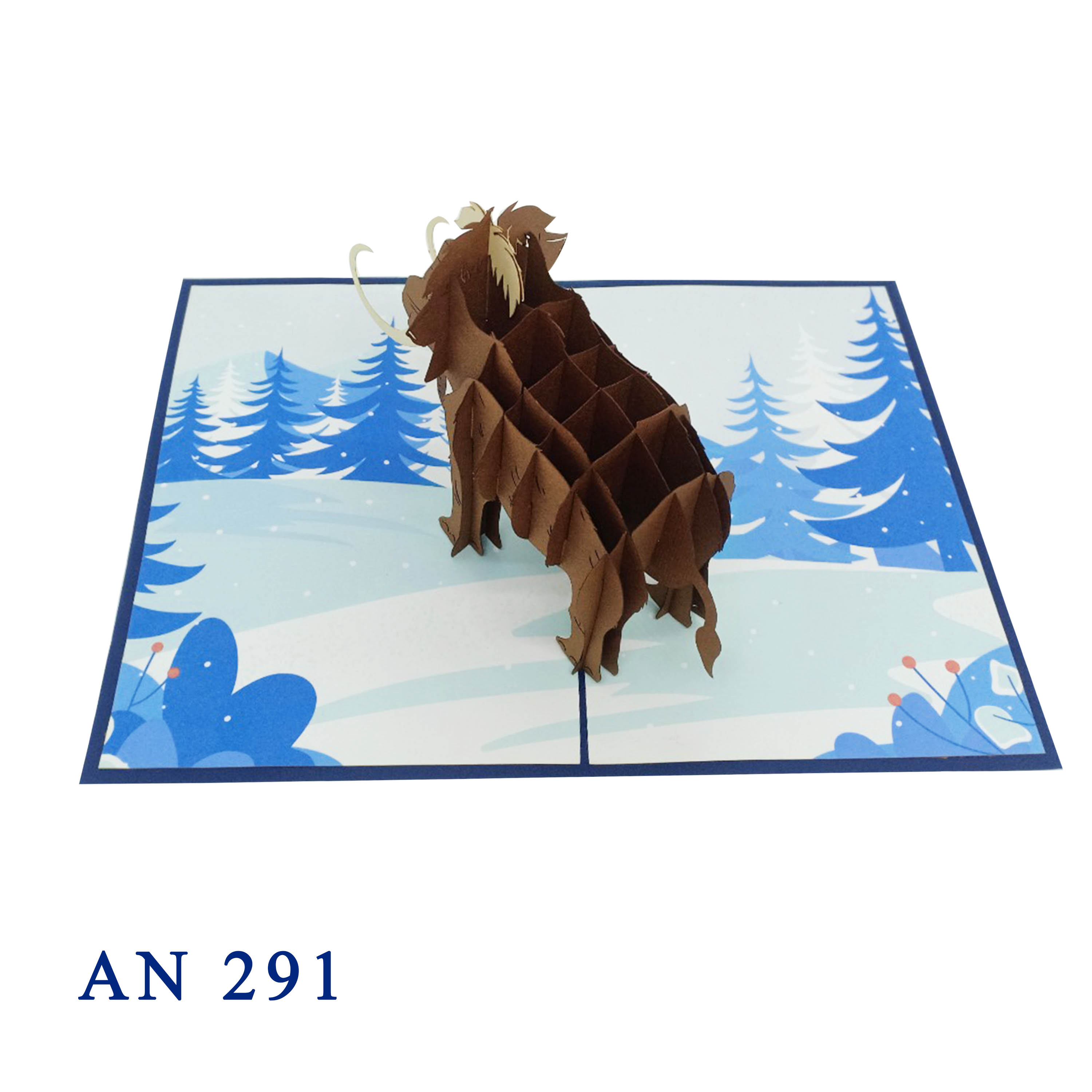 Mammoth In The Ice Age Pop Up Card