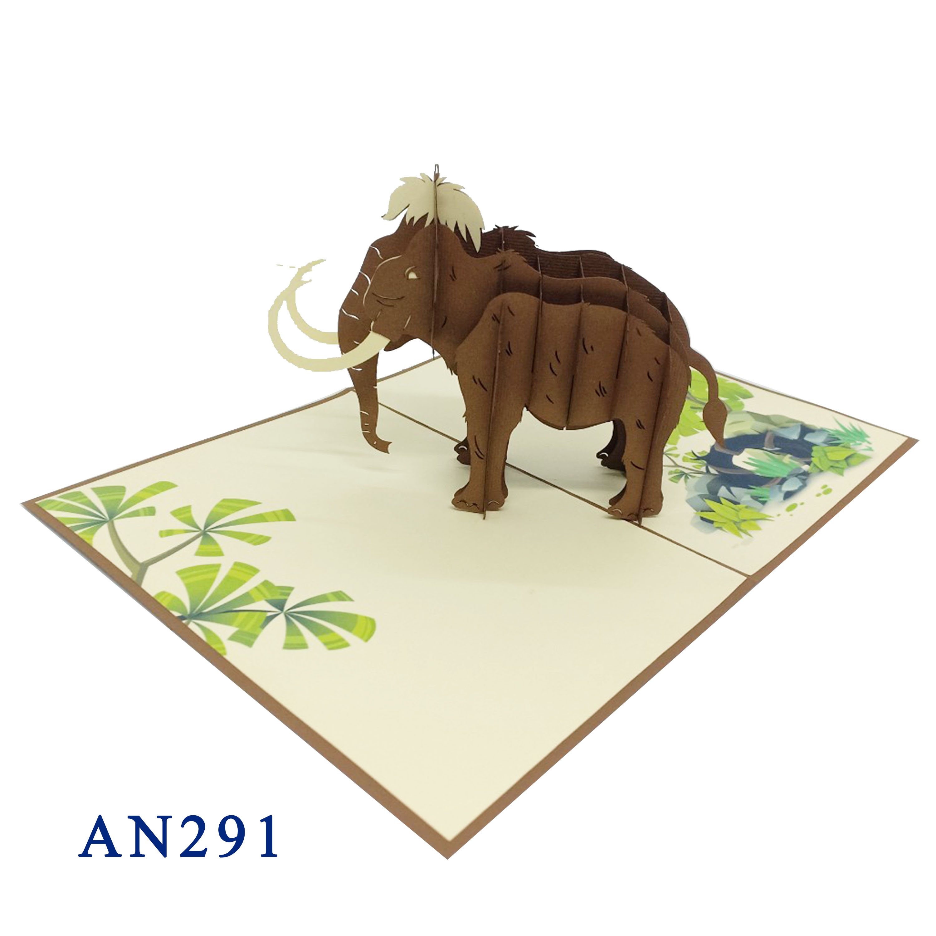 Mammoth Pop Up Card