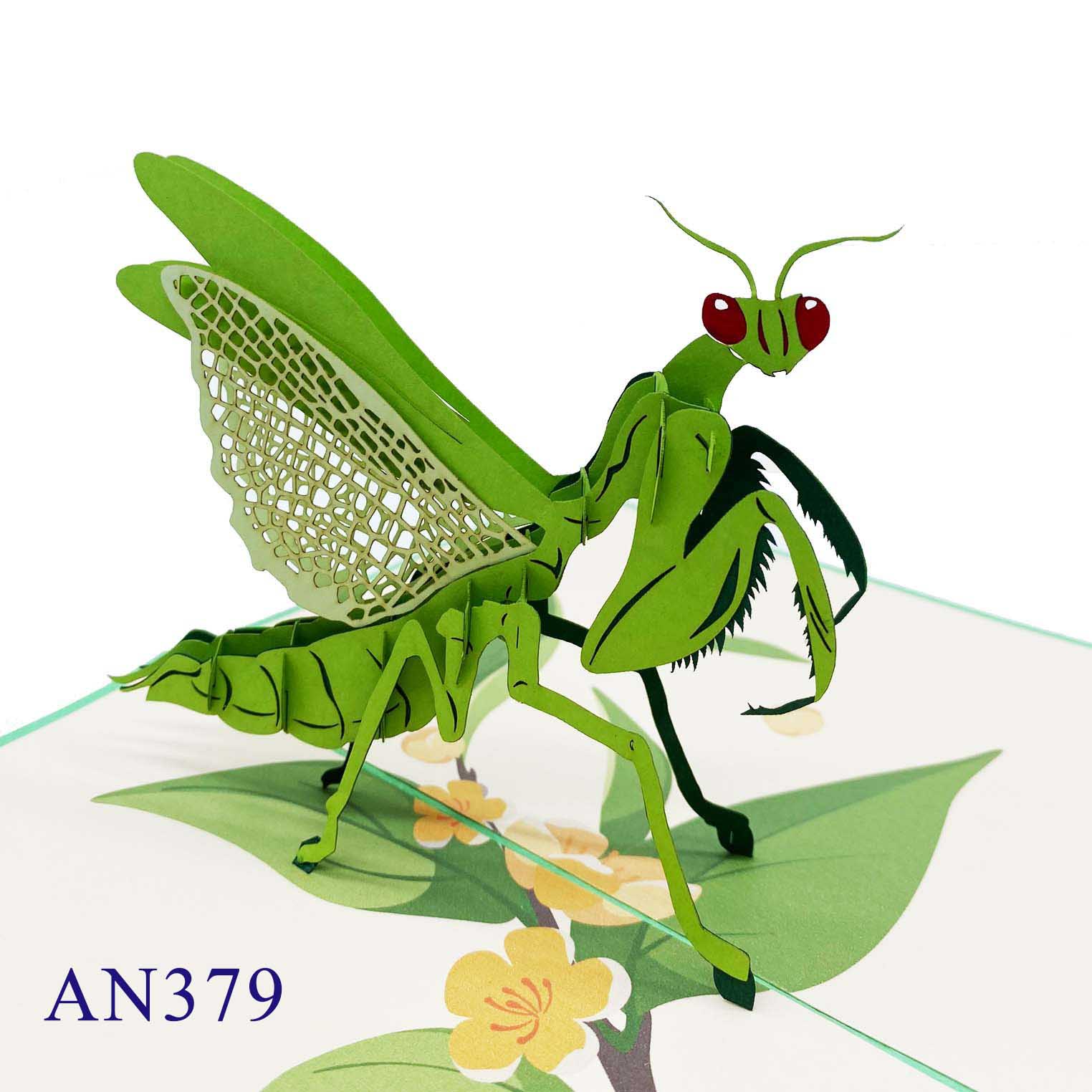 Praying Mantis Pop Up Card