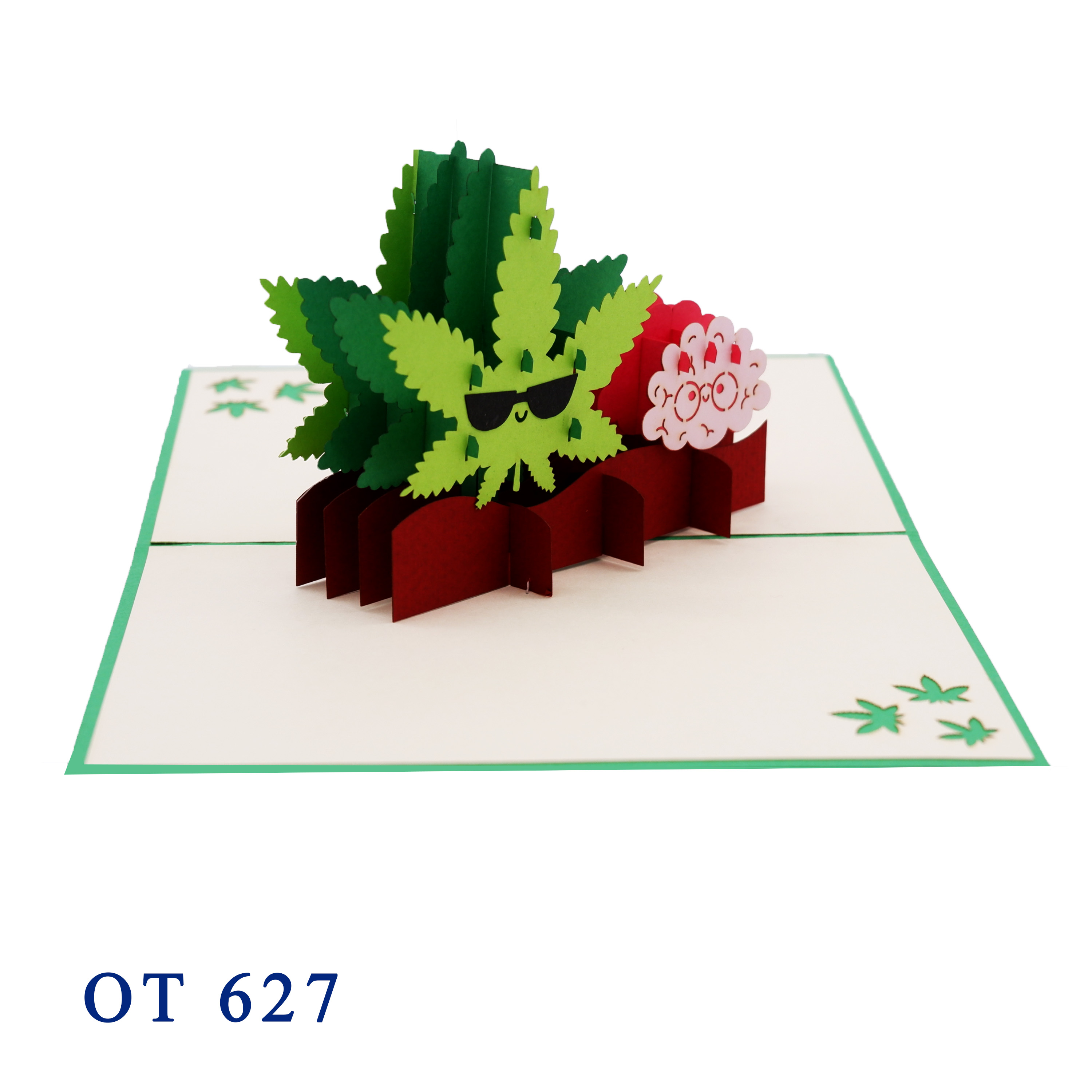 Cannabis Pop Up Card