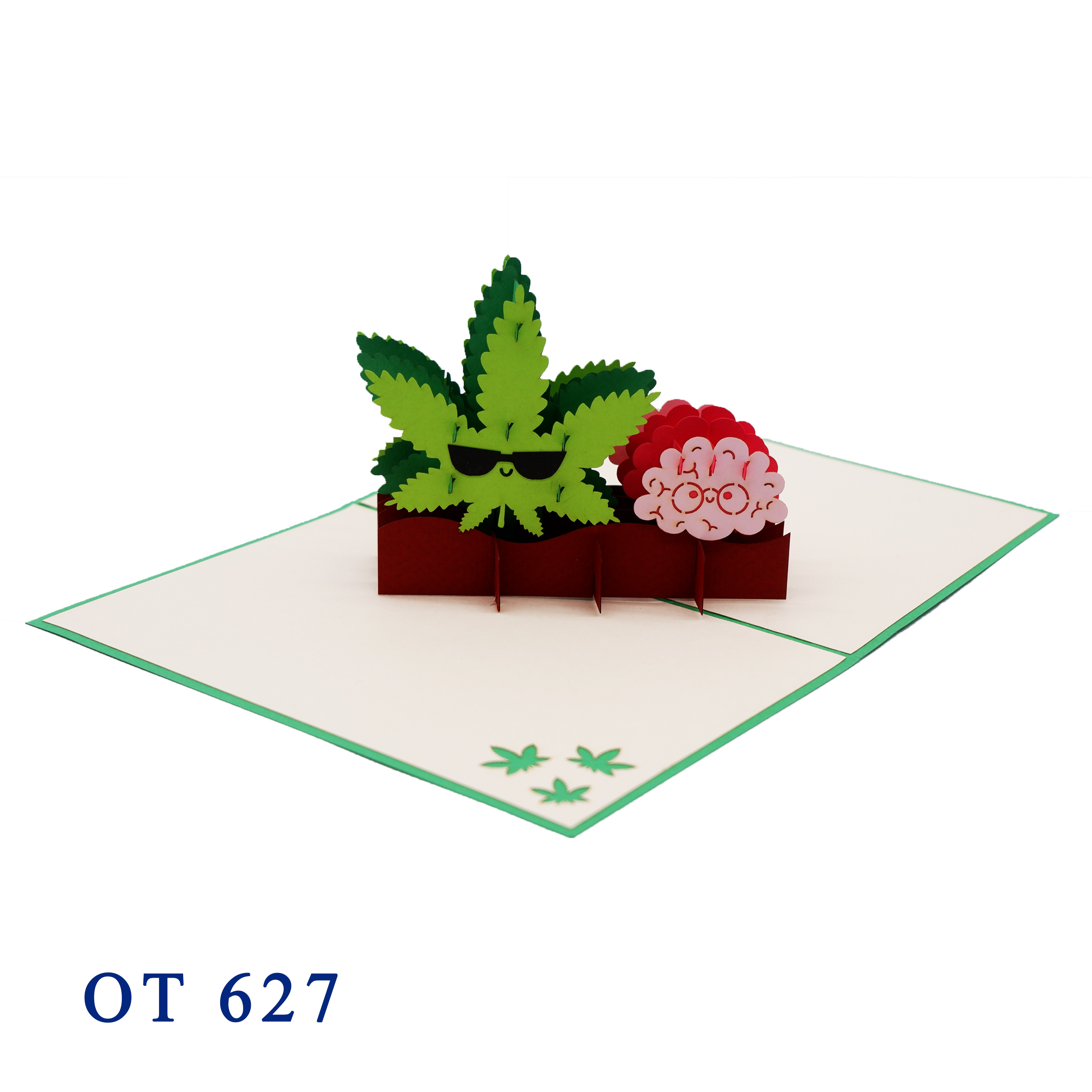Cannabis Pop Up Card