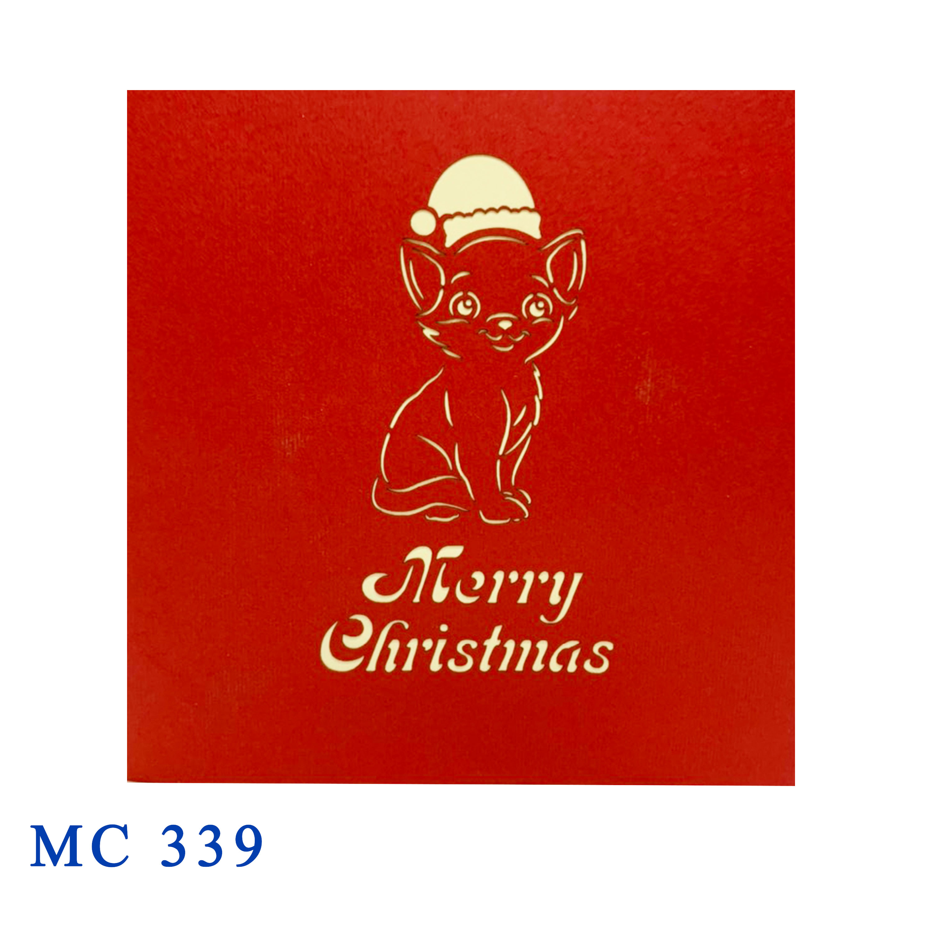 Cat Noel Pop Up Card