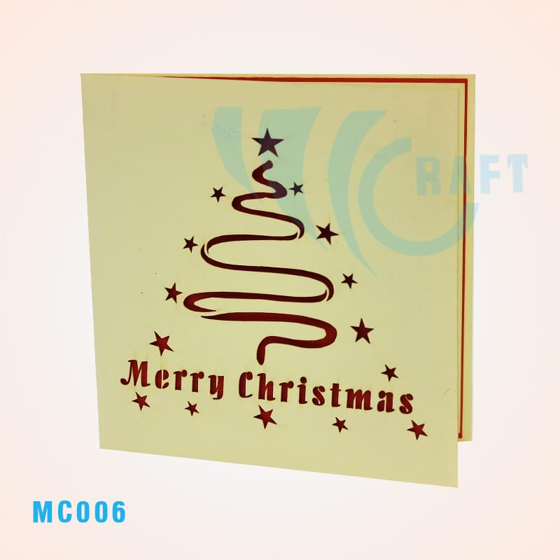 Christmas Candles 2 Pop Up Card
