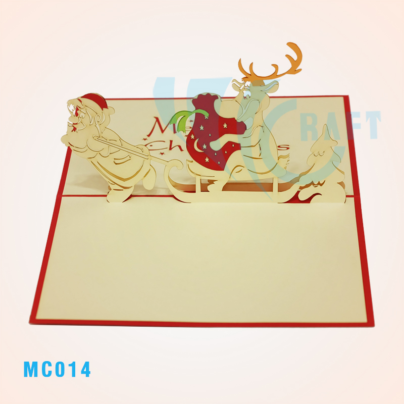 Funny Santa Claus Pop Up Card