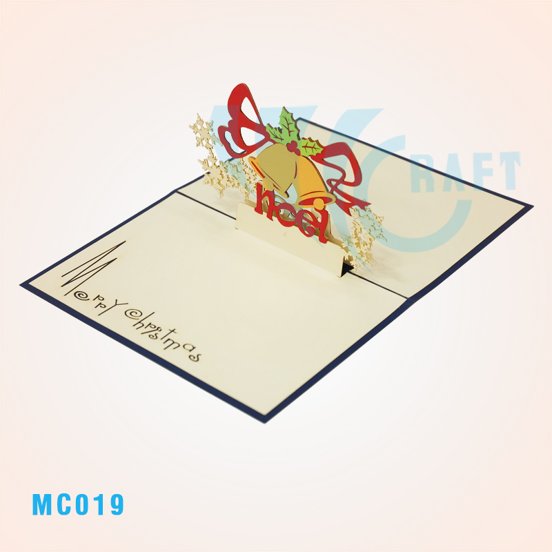 Jingle Bell And Snow Flake Pop Up Card