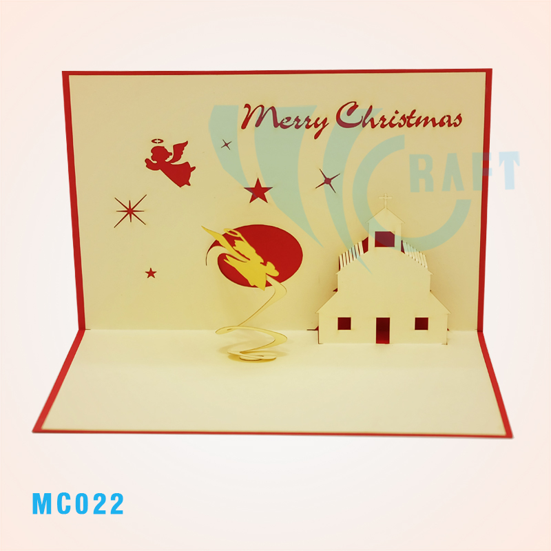 Christmas House Pop Up Card