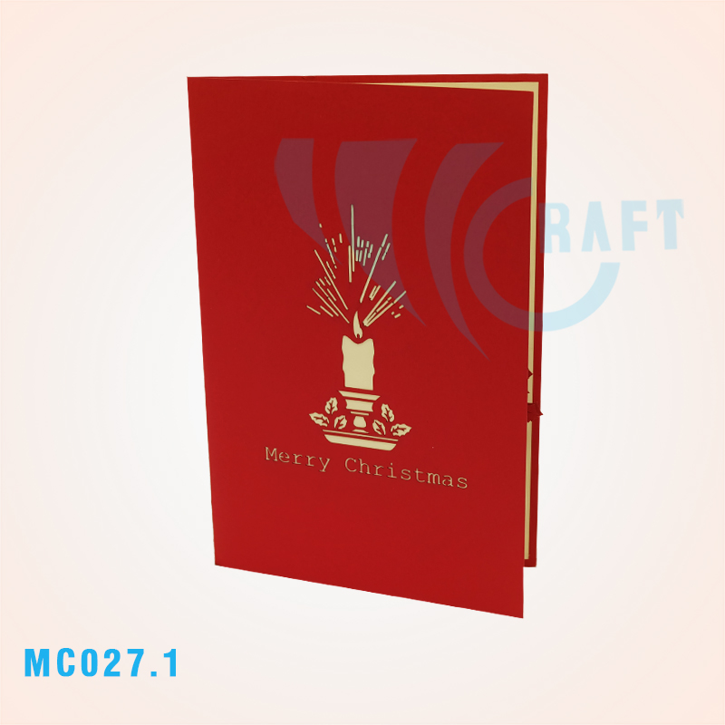 Noel Candles 2 Pop Up Card