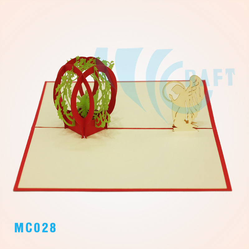 Noel Globe Pop Up Card