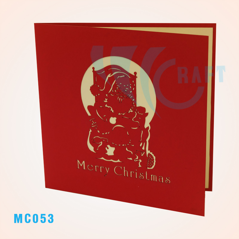 Santa And Chair Pop Up Card