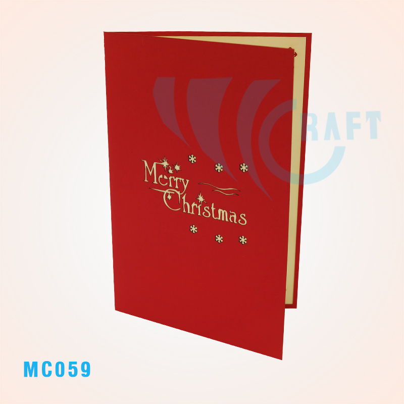 Snowman And His Crew Pop Up Card