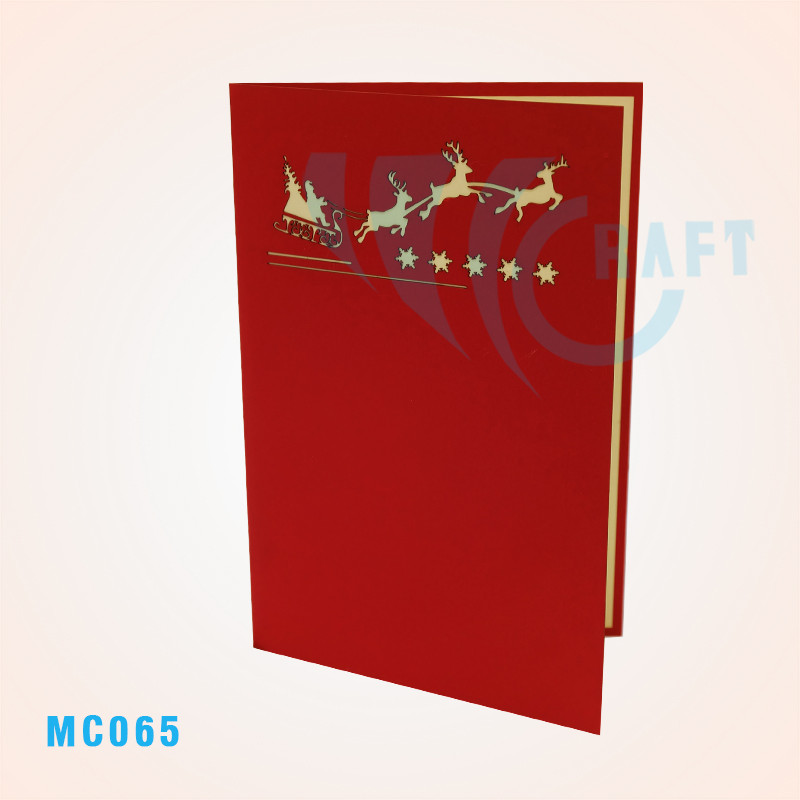 Reindeer Herd Pop Up Card