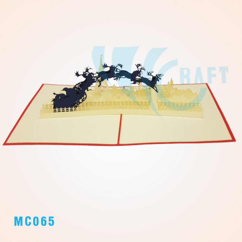 Reindeer Herd Pop Up Card