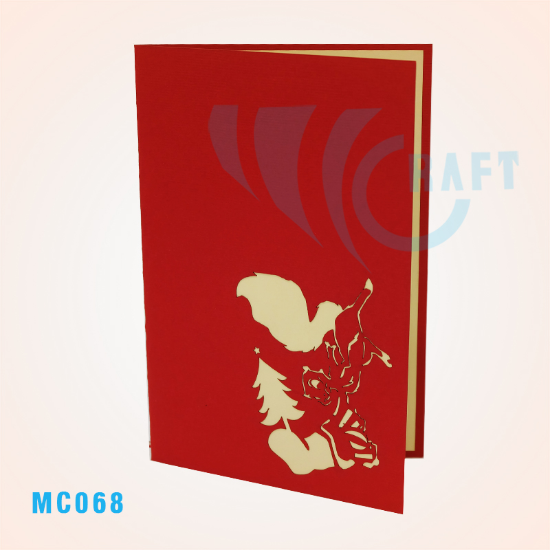 Santa and Squirrel Pop Up Card