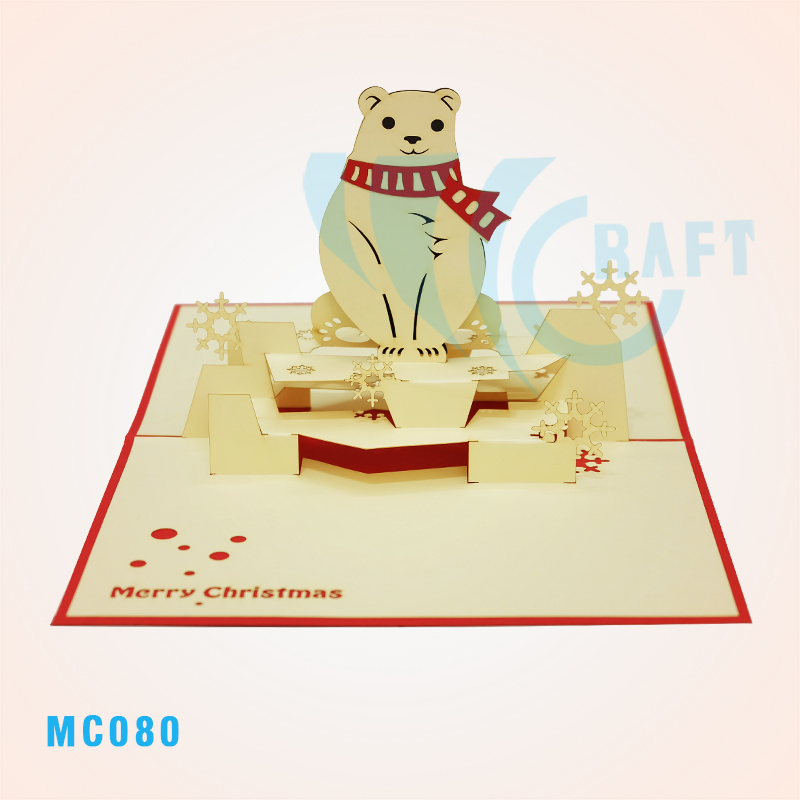 NOEL POLAR POP UP CARD