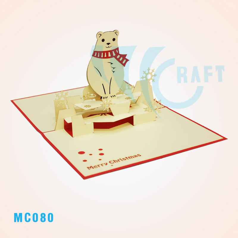 NOEL POLAR POP UP CARD