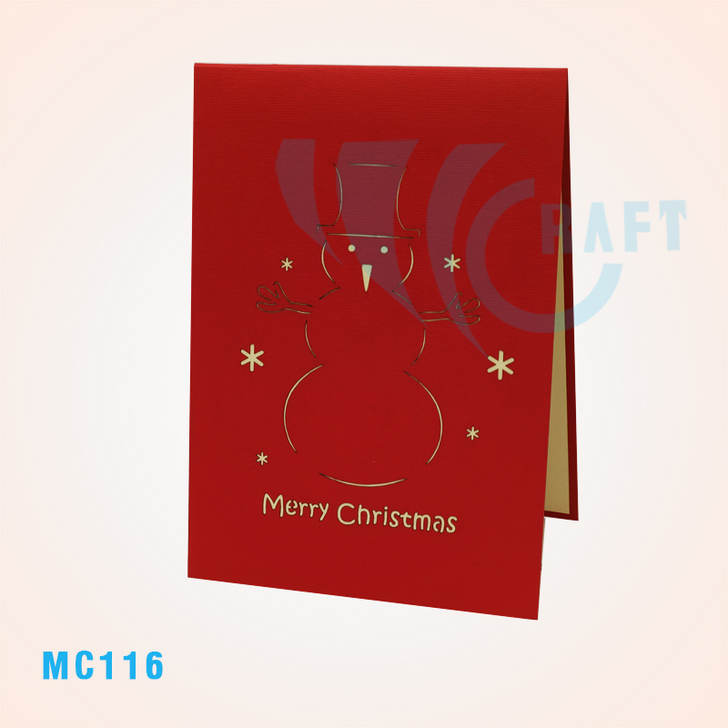 SNOWMAN POP UP CARD