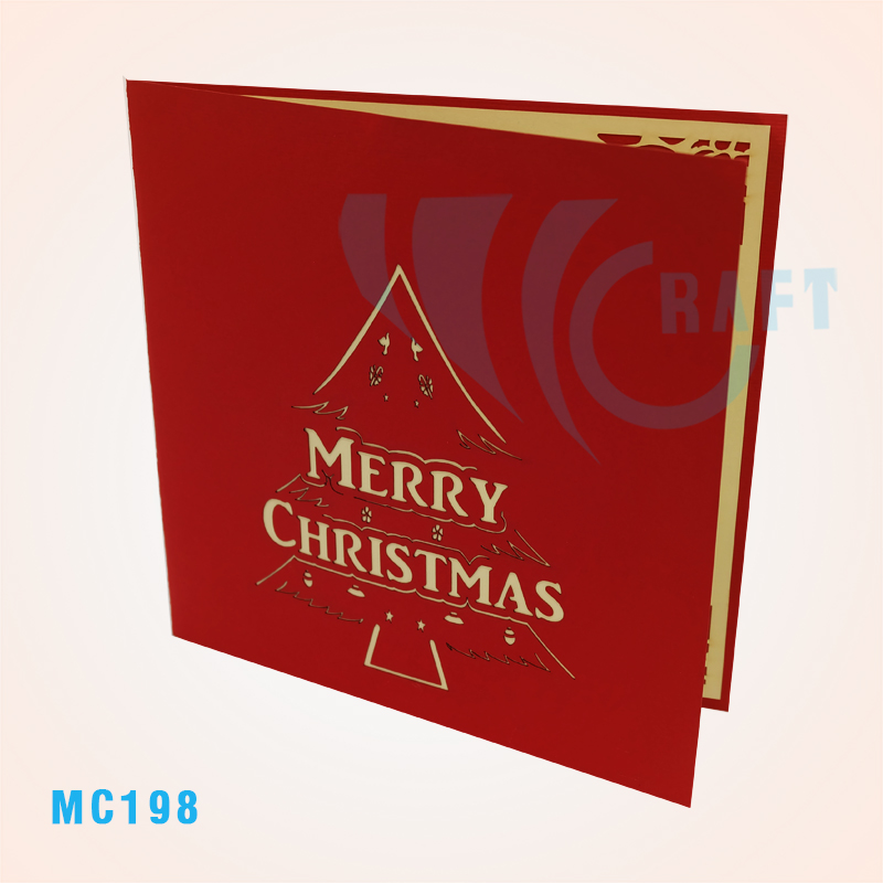 NOEL TREE & ANGELS POP UP CARD