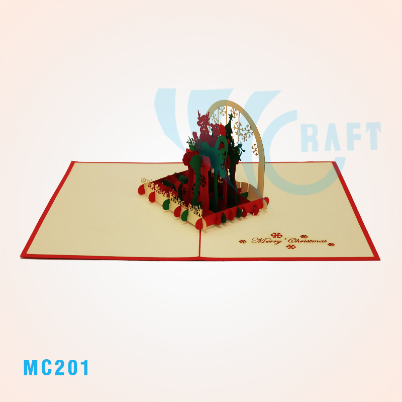 Noel Socks Pop Up Card