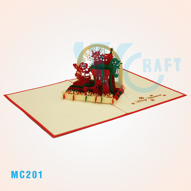 Noel Socks Pop Up Card