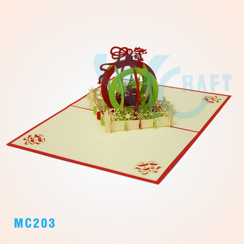 Globe Noel Pop Up Card