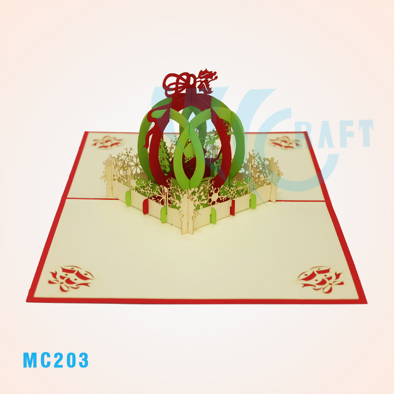 Globe Noel Pop Up Card