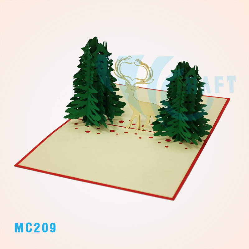 MC209 - 2 NOEL TREE & REINDEER