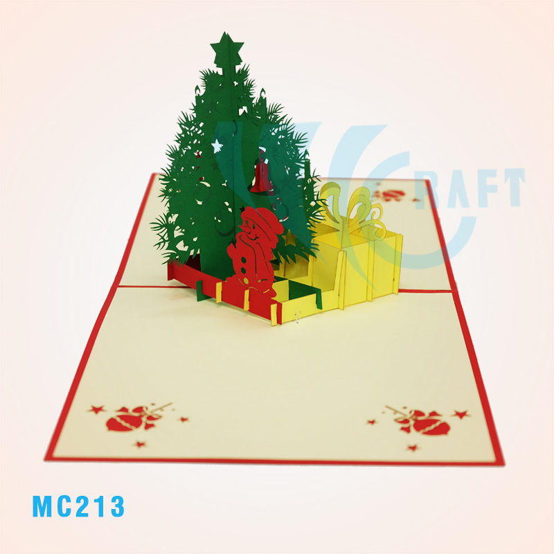 NOEL TREE AND PRESENT POP UP CARD