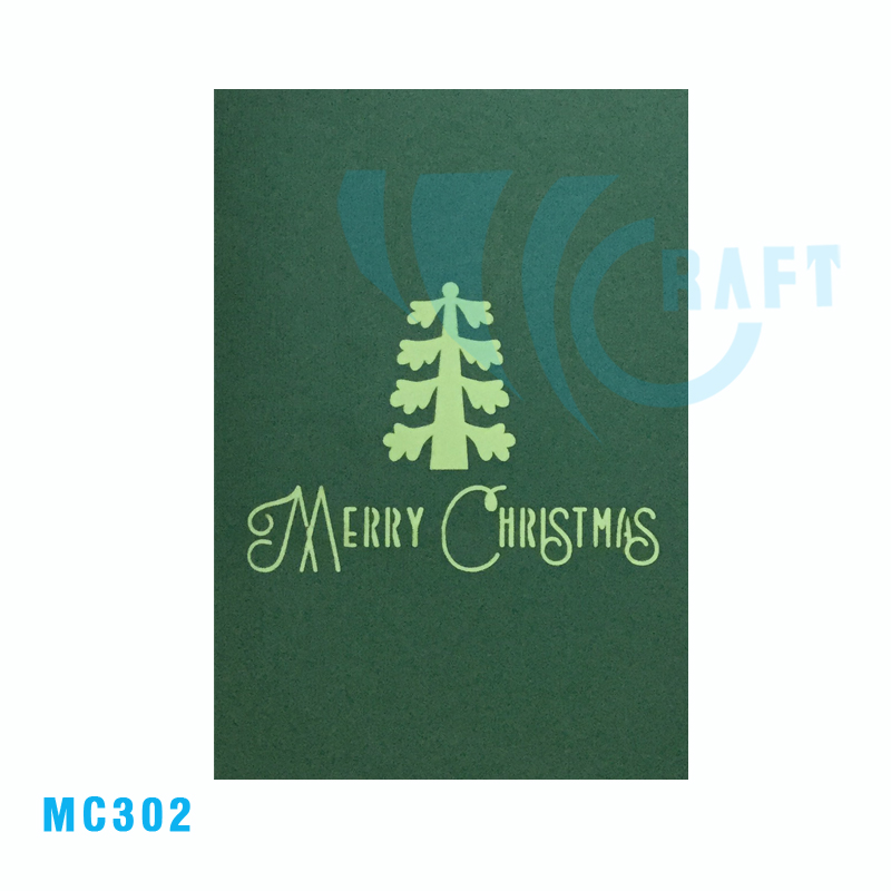 White Noel Tree Pop Up Card