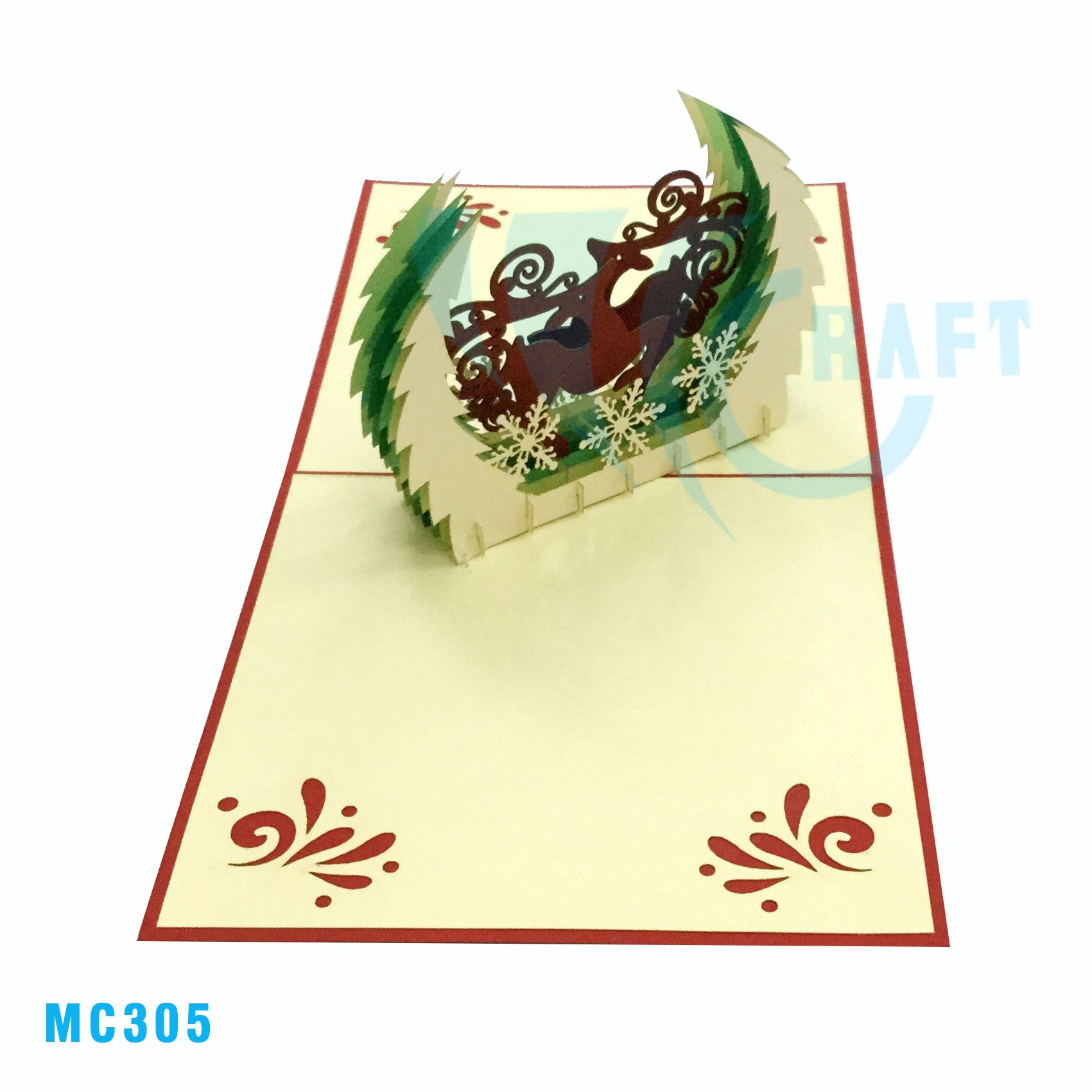 Reindeer Pop Up Card