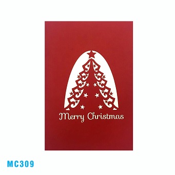 NOEL TREE & REINDEER 3D POP UP CARD