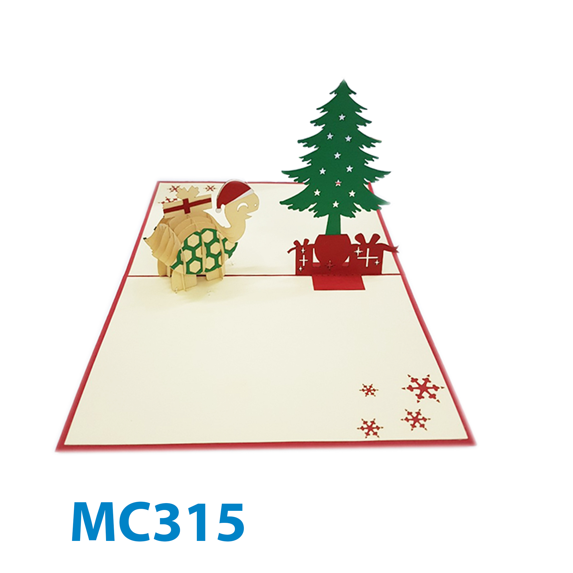 Turtle Noel Pop Up Card