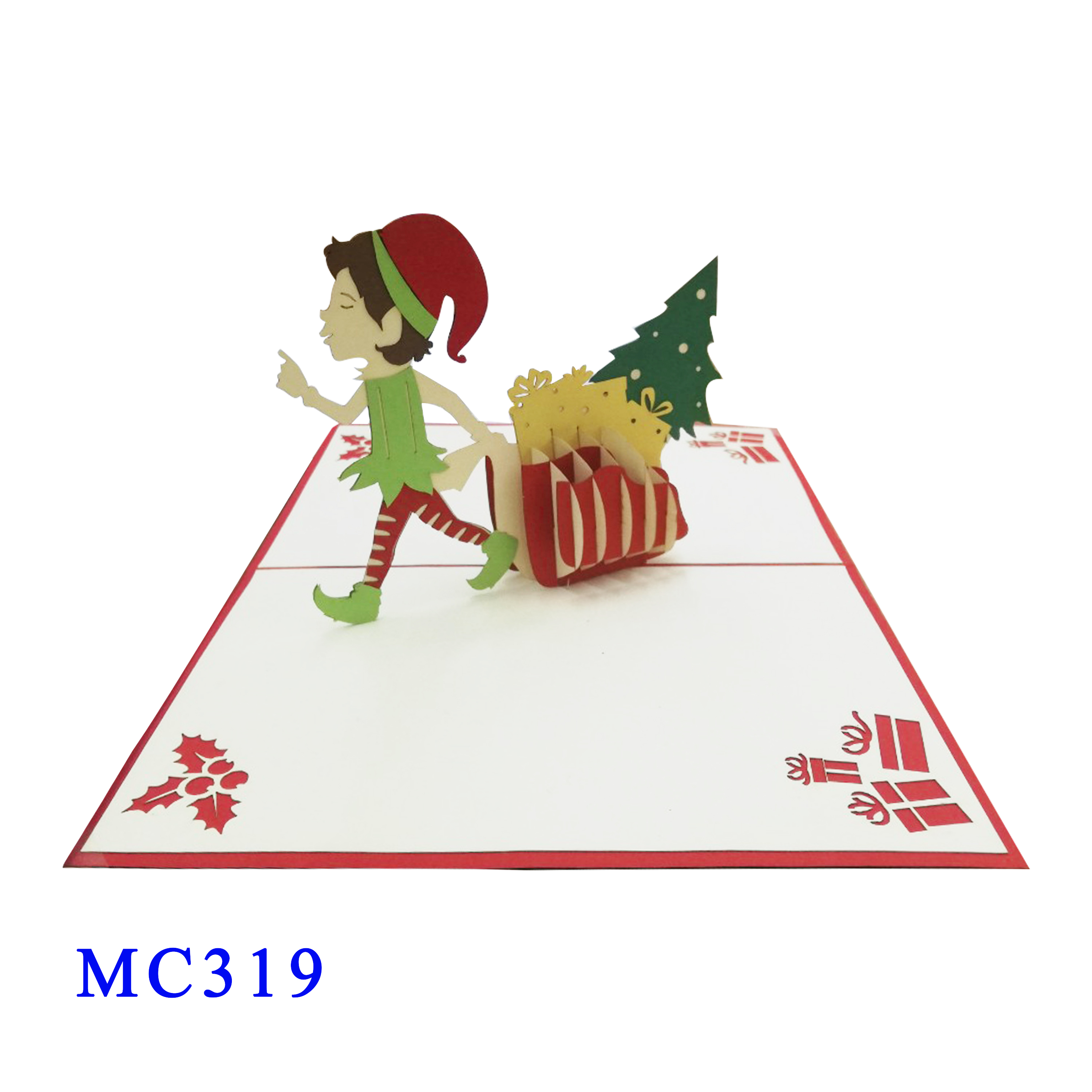 Christmas Elves Pop Up Card