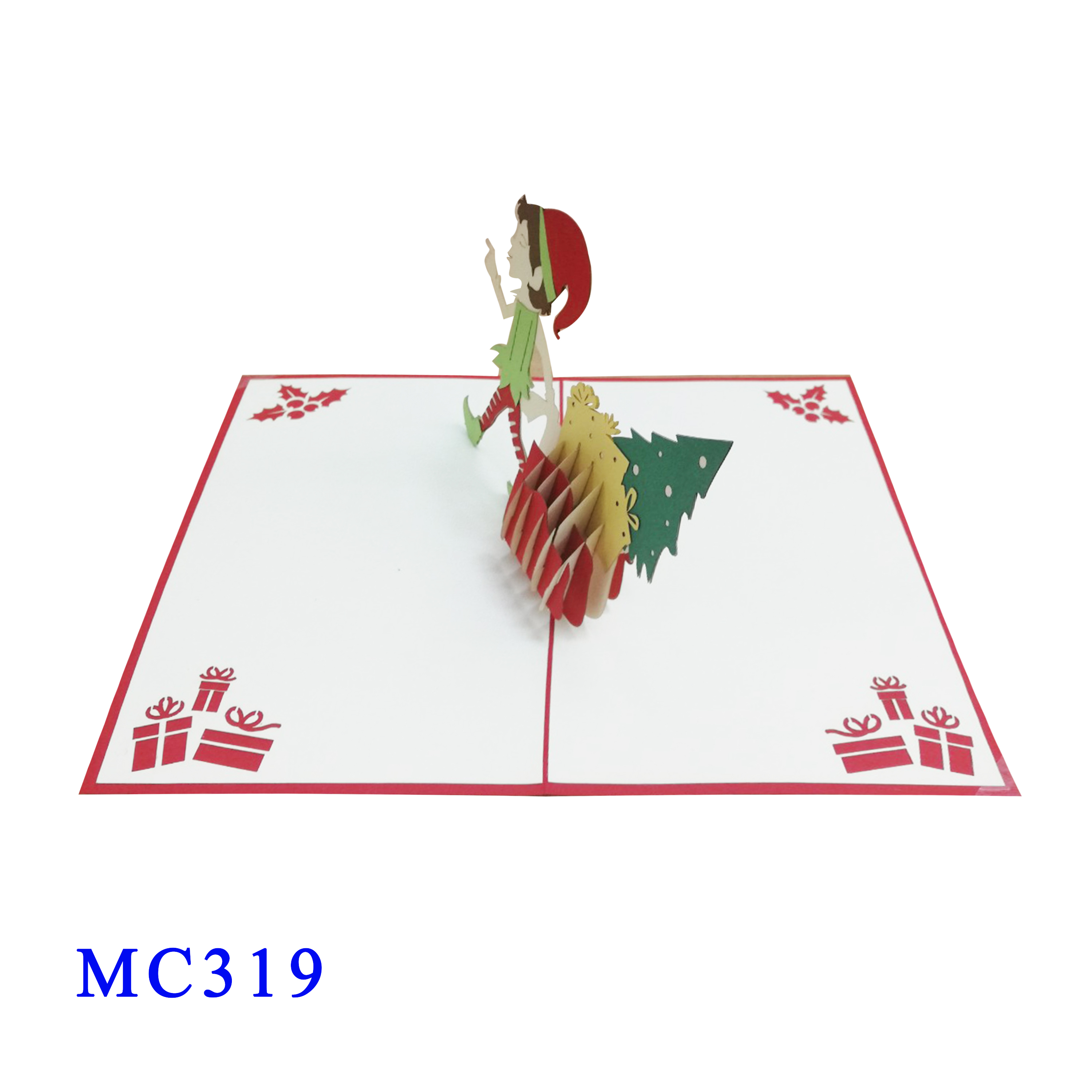 Christmas Elves Pop Up Card