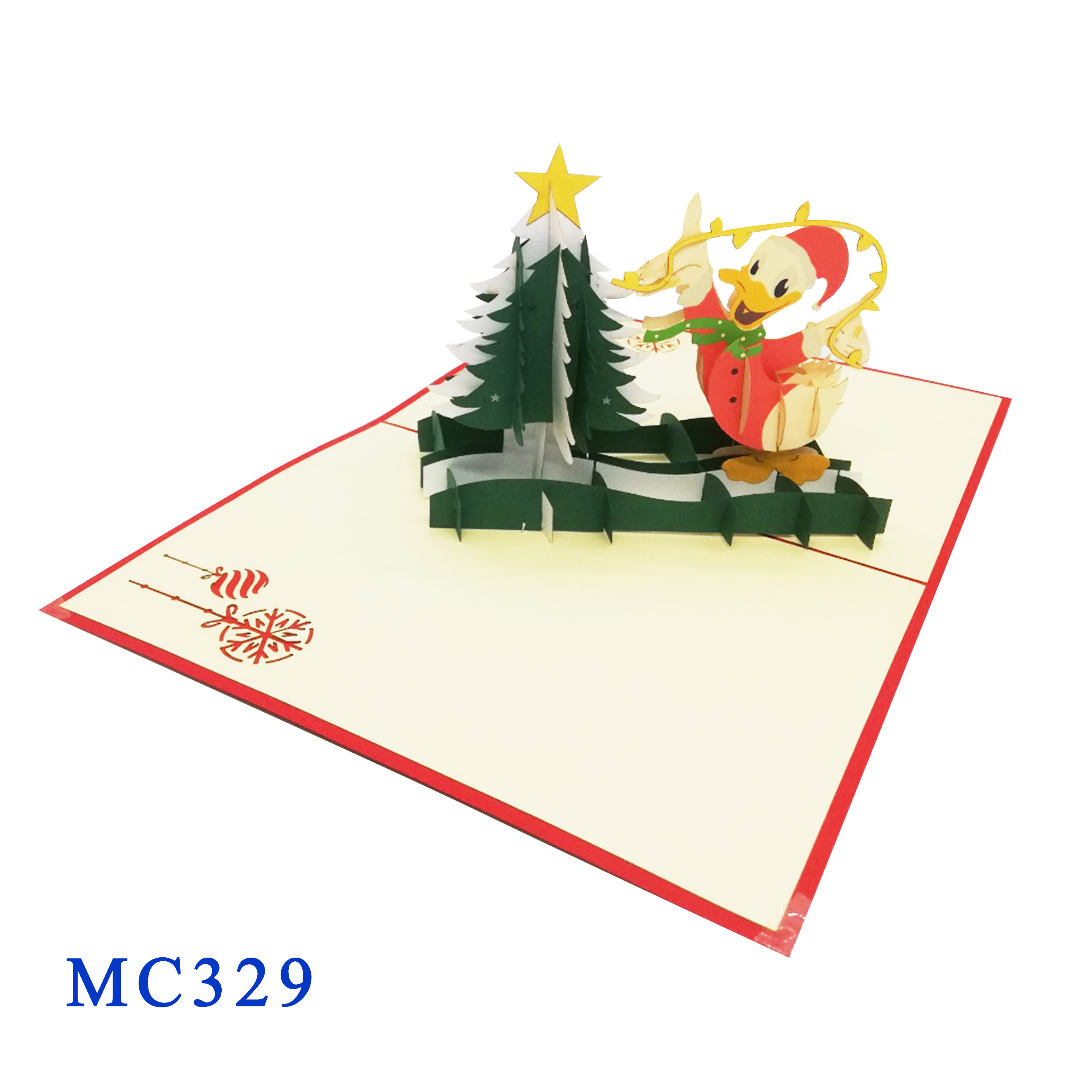 Christmas Donald Pop Up Card