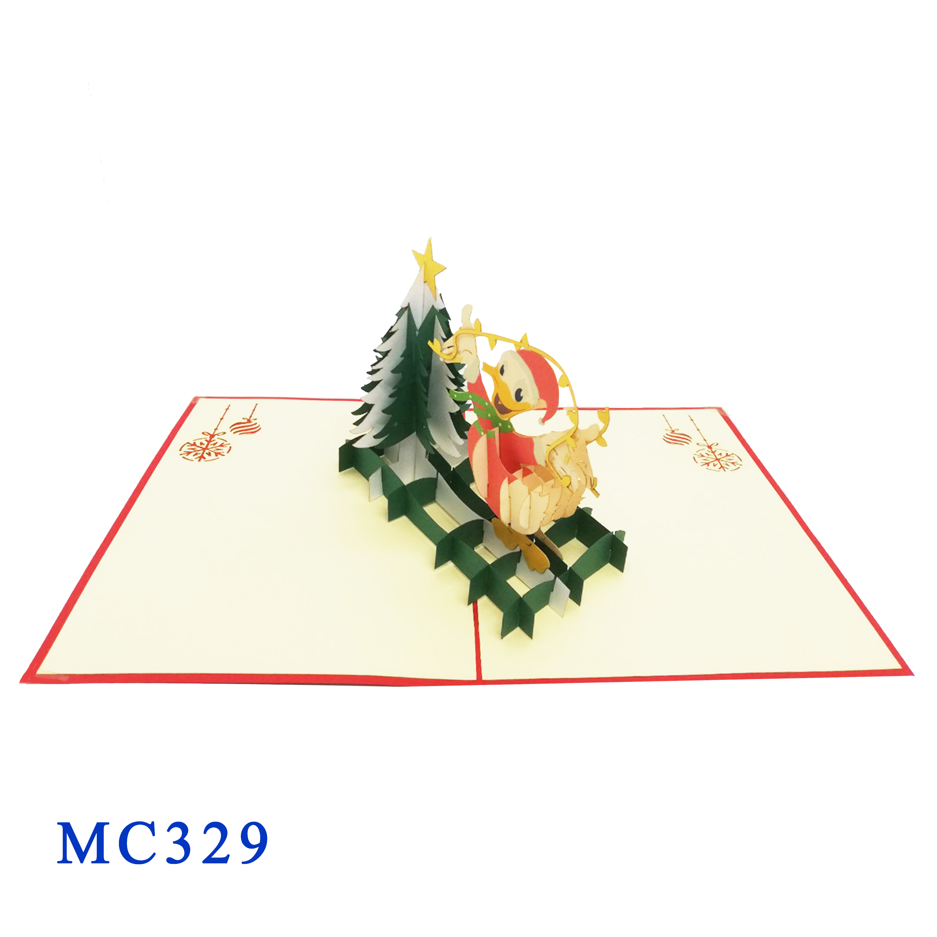 Christmas Donald Pop Up Card