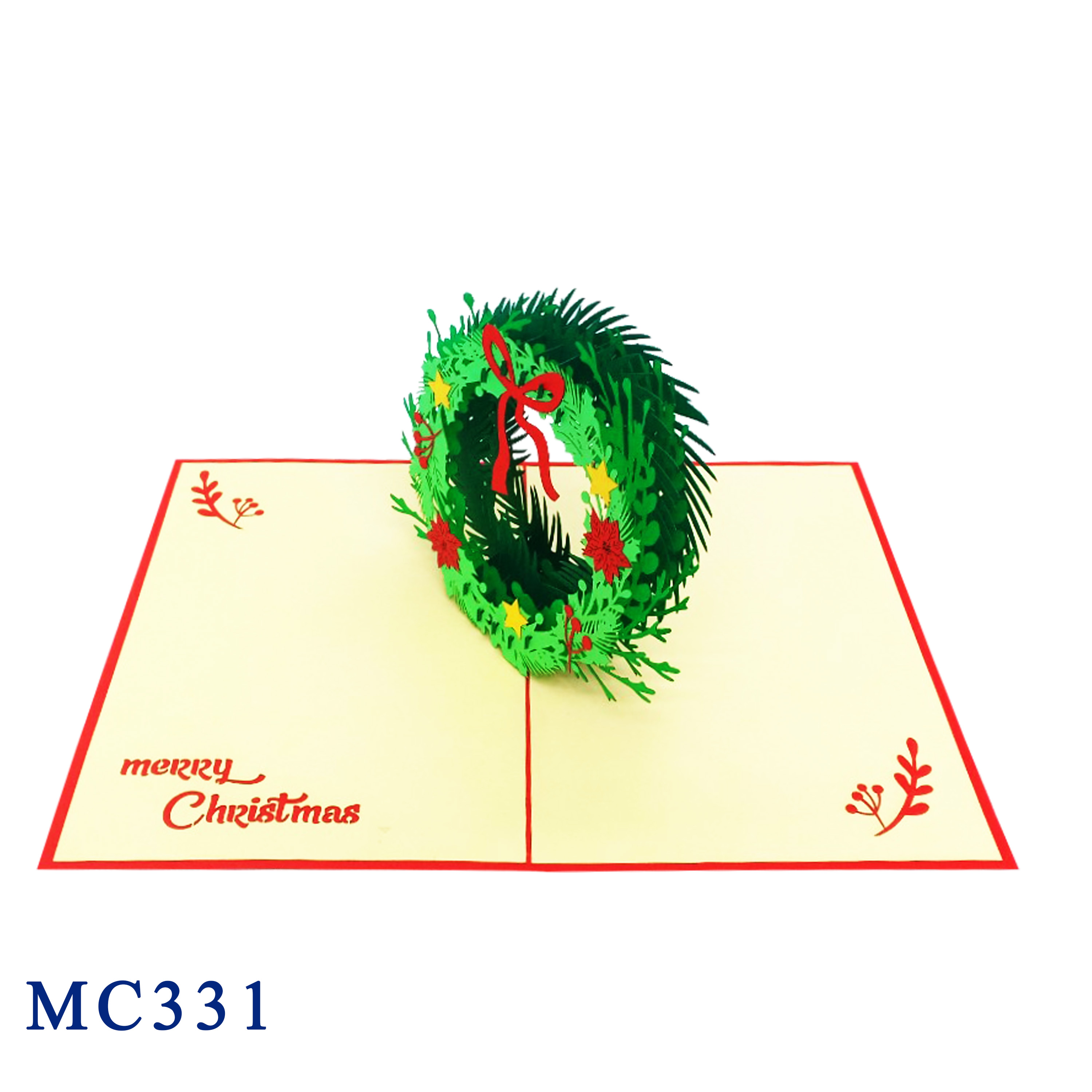 Christmas Wreath Pop Up Card