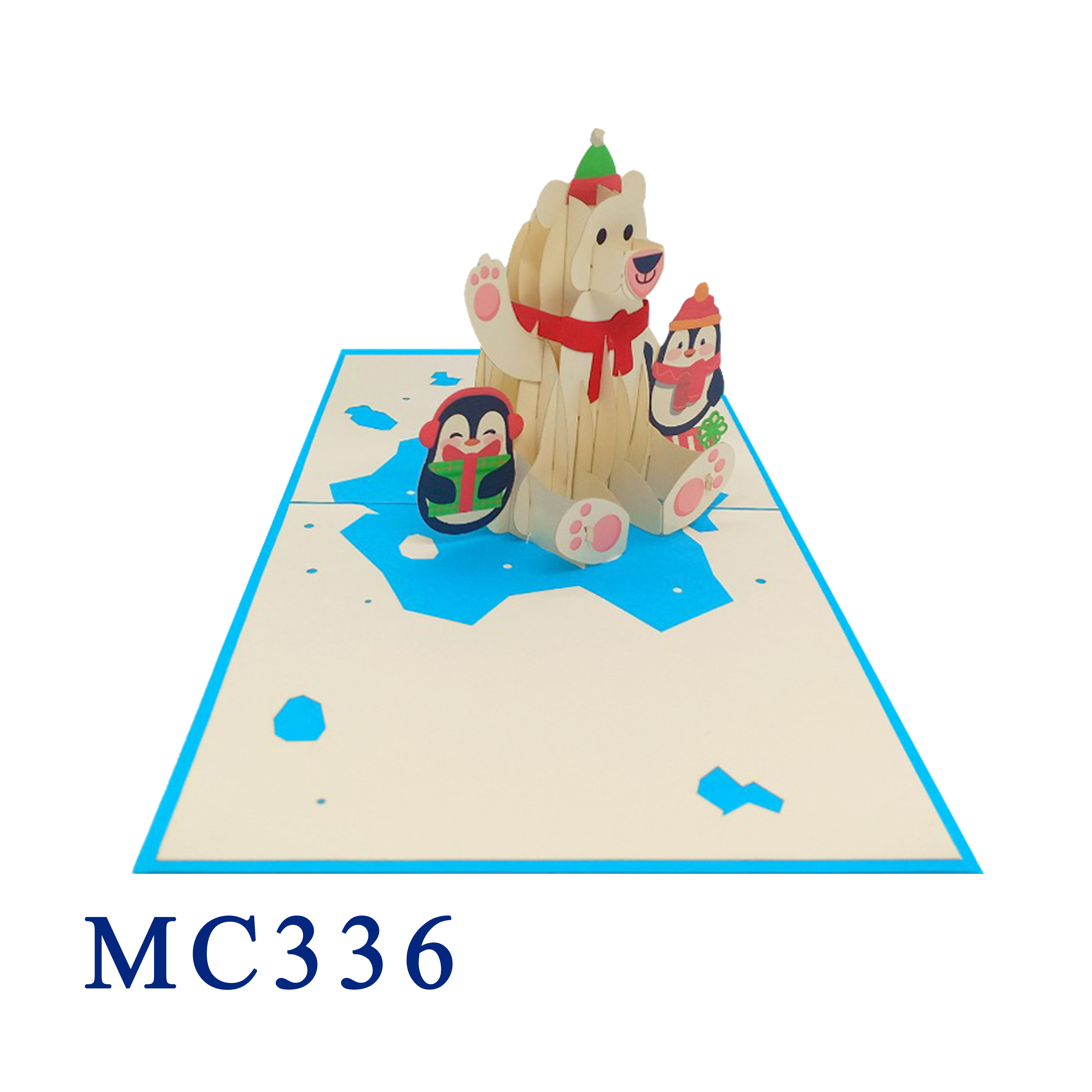 Polar & Penguins Noel Pop Up Card