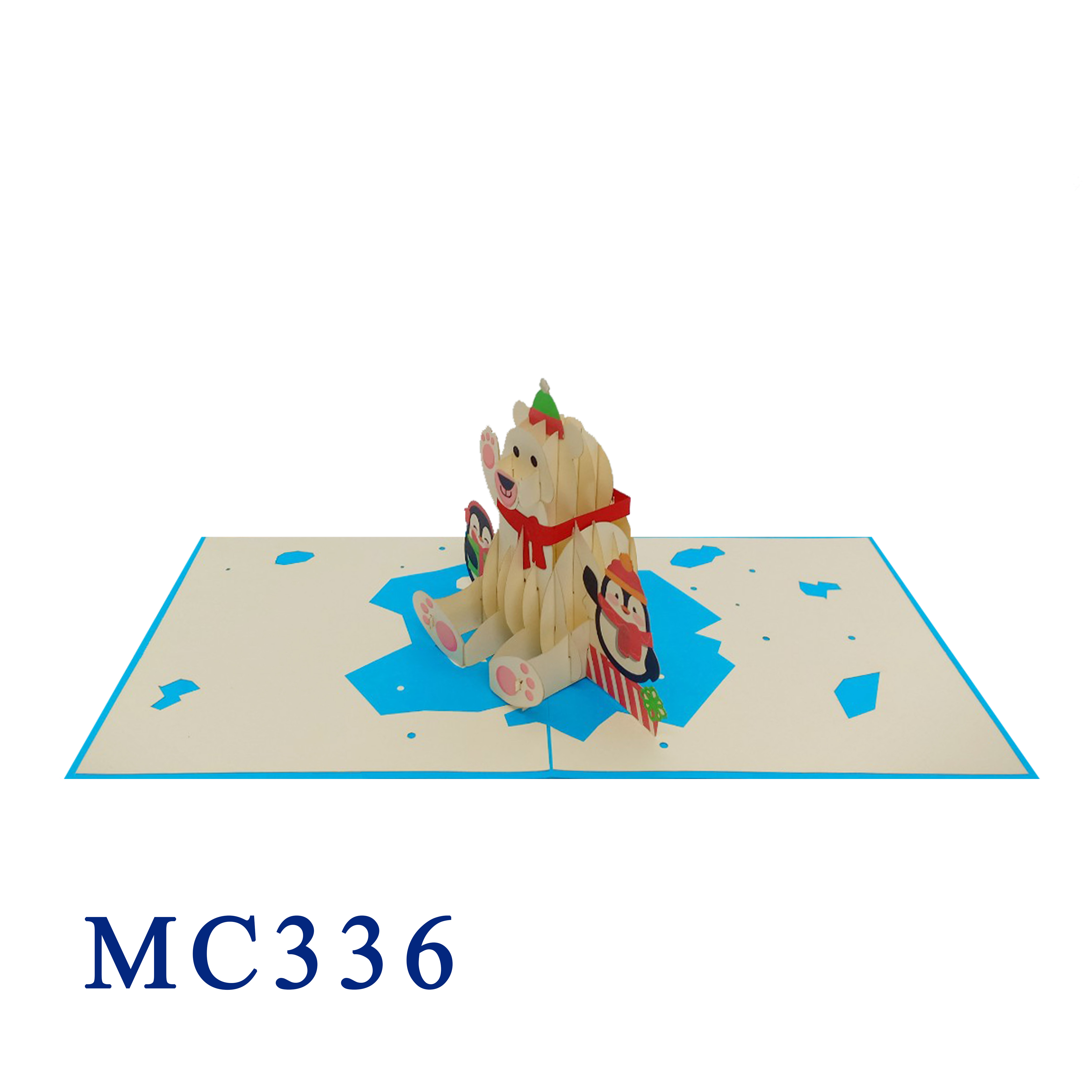 Polar & Penguins Noel Pop Up Card