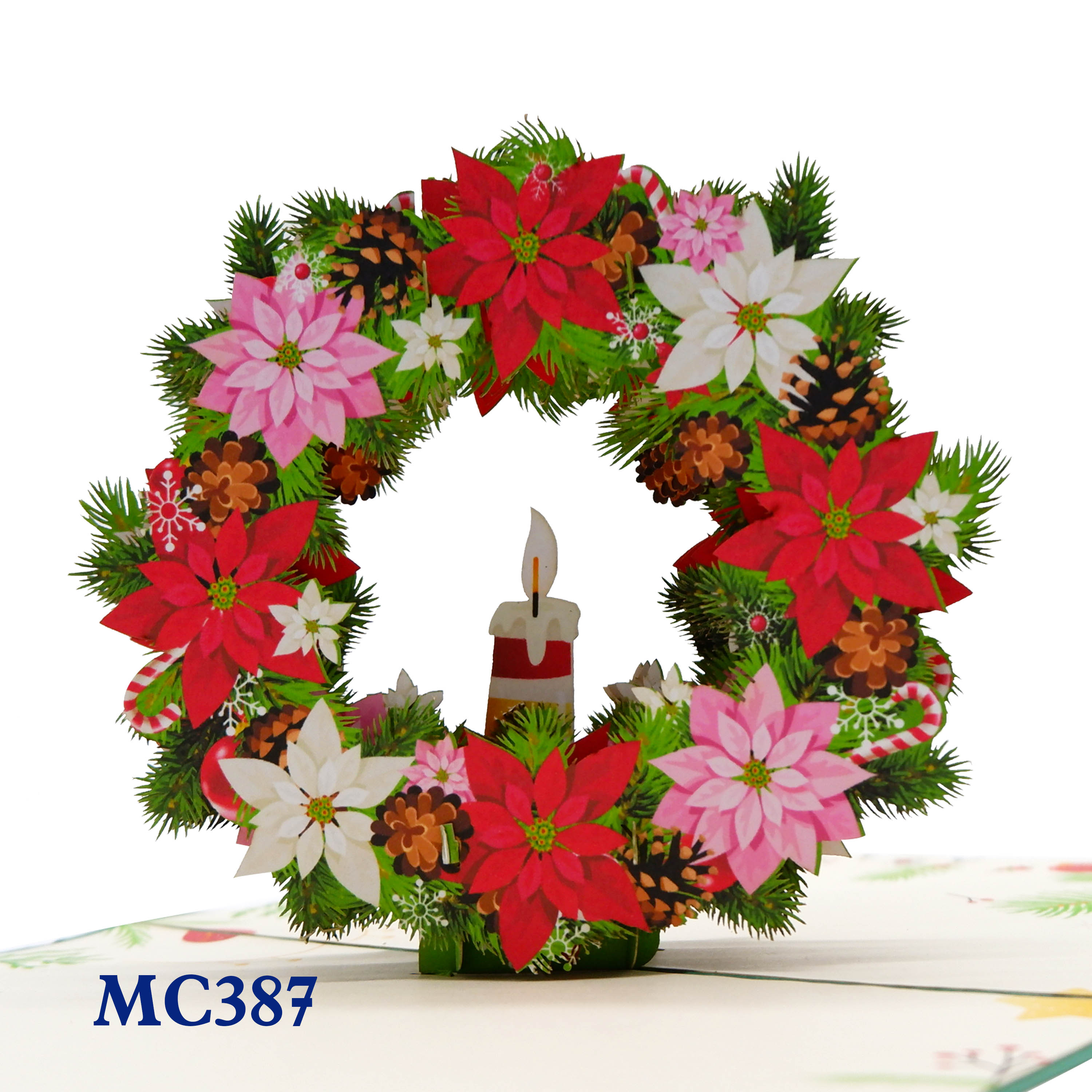 Christmas Wreath Pop Up Card