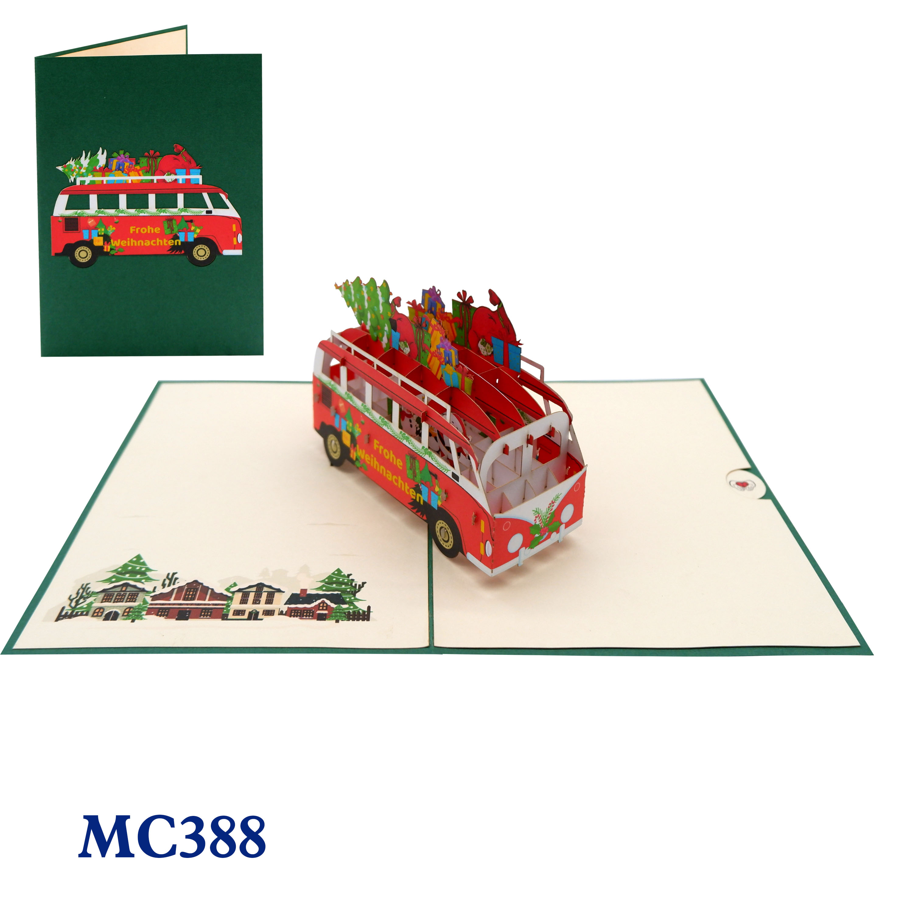 Noel Bus Pop Up Card