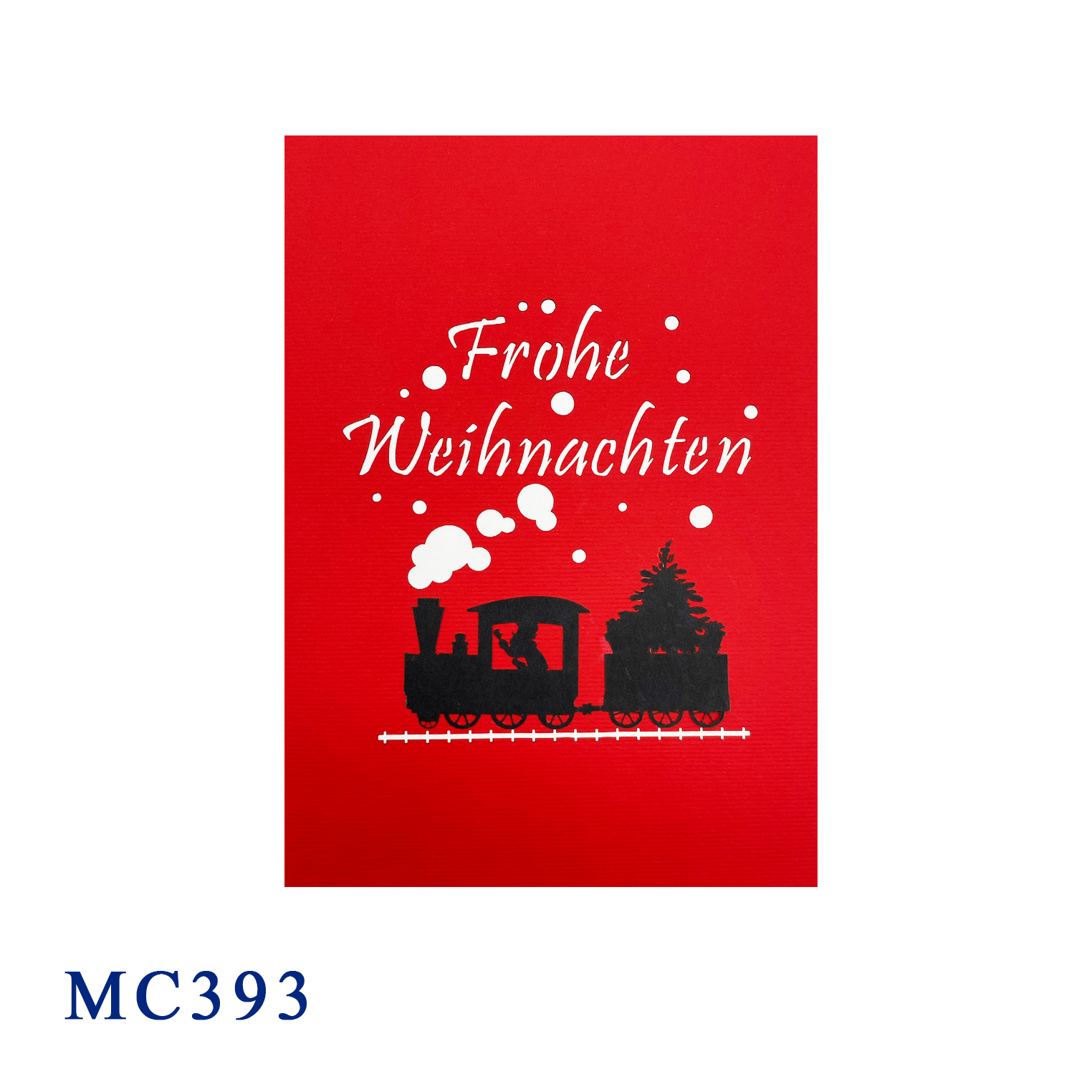 Noel Train Pop Up 3D Greeting Card